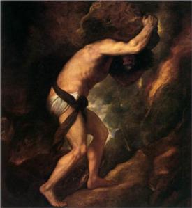 Titan. Sisyphus. 1549. Museo Del Prado, Spain.